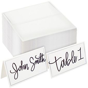 100 Pack Name Place Cards For Table Setting, For Wedding, Banquets, 3.5 X 2 in