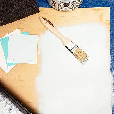 50 Pack Wooden Chip Brushes, 1 Inch Paint Brush Set, Wooden Handle, 7 X 1 In