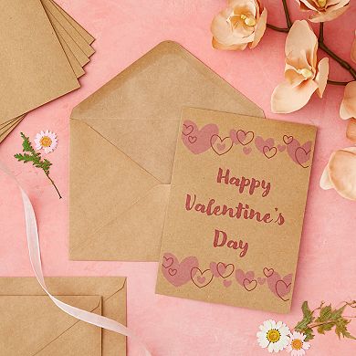 50 Pack Blank Cards And Envelopes 5x7, Kraft Paper A7 Notecards