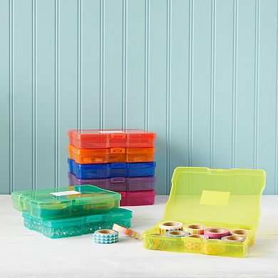 24-pack Photo Storage Boxes For 4x6 Pictures With 40 Blank Labels, Rainbow Color