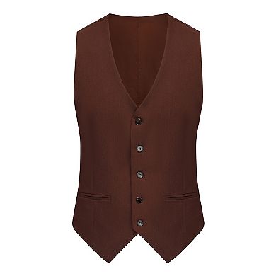 Gino Vitale Men's Skinny Fit 3-piece Suit