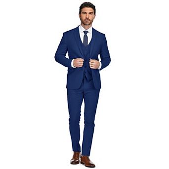 Gino Vitale Men's Skinny Fit 3 pc Suit