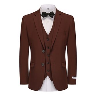 Gino Vitale Men's Skinny Fit 3 pc Suit