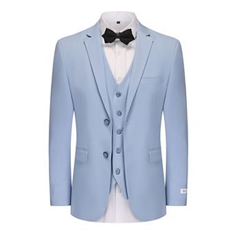 Gino Vitale Men's Skinny Fit 3 pc Suit