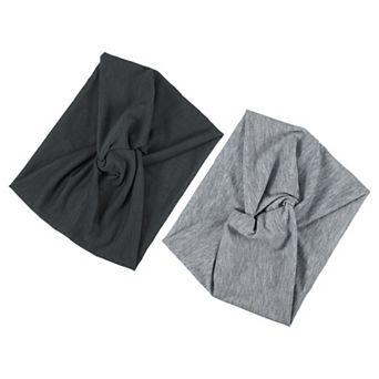 2 pc Wide Headbands Twisted Knot Wide Headbands Elastic Headbands For Women For Sports