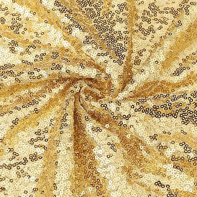 2 Pack Round Tablecloths, Polyester Sequin Table Covers For Dining Room Parties Or Dances 71"x71"