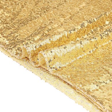 2 Pack Round Tablecloths, Polyester Sequin Table Covers For Dining Room Parties Or Dances 71"x71"