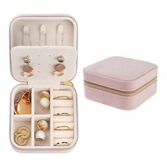 Travel Jewellery Box Mini Portable Jewellery Organizer Case Storage Girl's Birthday Gifts