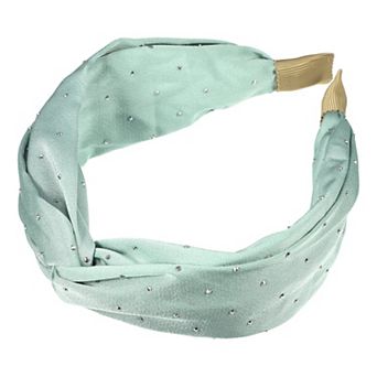 1 pc Fashion Faux Diamond Knitted Crossover Headband For Women