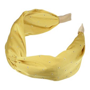 1 pc Fashion Faux Diamond Knitted Crossover Headband For Women