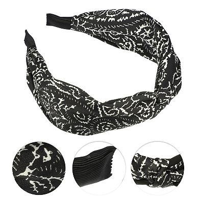 1 Pcs Elegant Printed Knotted Headwrap For Women