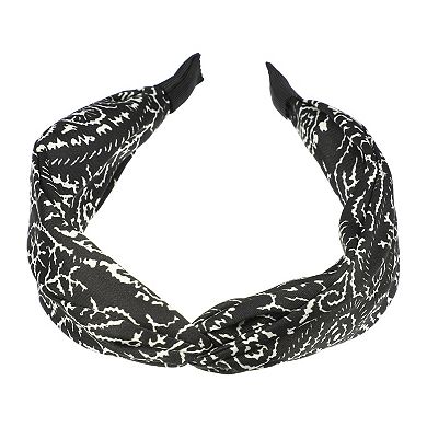 1 Pcs Elegant Printed Knotted Headwrap For Women