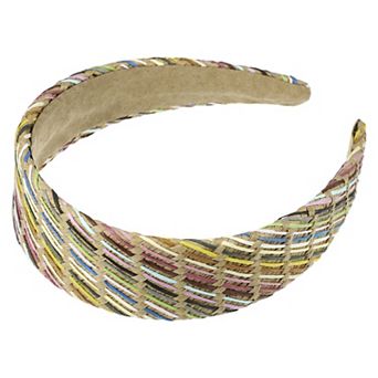 1 pc Classic Foam Raffia Straw Headband For Women