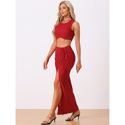 Red skirt kohls sales
