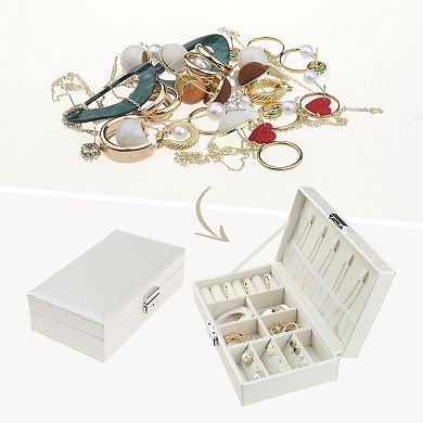 Small Jewelry Boxes Travel Jewelry Storage Large Capacity For Rings Earrings