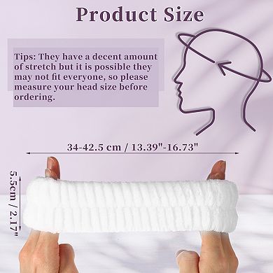 2pcs Spa Headbands for Washing Face Skincare Headband Women