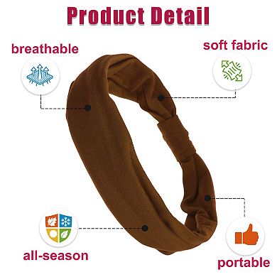 4pcs Wide Headbands Twisted Knot Wide Headbands Non-slip Headbands For Women