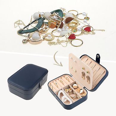 Jewelry Box For Women Leather Jewelry Case Storage Display Holder