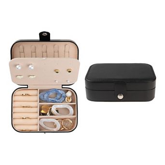 Jewelry Box For Women Leather Jewelry Case Storage Display Holder