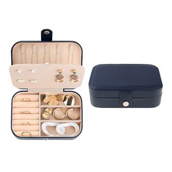 Jewelry Box For Women Leather Jewelry Case Storage Display Holder