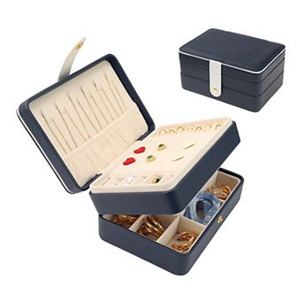 2 Layer Jewellery Box Jewellery Organizer Case With Drawer, Removable Jewellery Storage