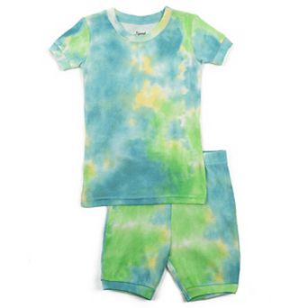 Leveret Toddler Two Piece Cotton Short Pajamas Tie Dye Boys