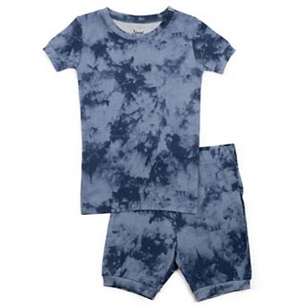 Leveret Toddler Two Piece Cotton Short Pajamas Tie Dye Boys