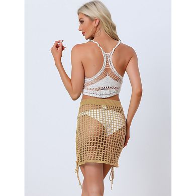 SHEIN Swim Curve Große Größen Lochstrick Strand Cover-Up Kleid für