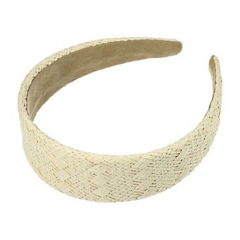 1 pc Fashion Flat Raffia Straw Headband For Women