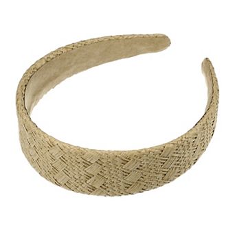 1 pc Fashion Flat Raffia Straw Headband For Women