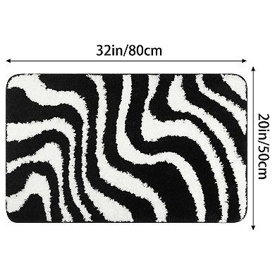 Bathroom Rug Mat, Soft Absorbent Bath Carpet, Non-slip, Shaggy