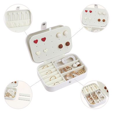 Travel Jewelry Boxs Portable Jewelry Organizer Case Storage Display Holder