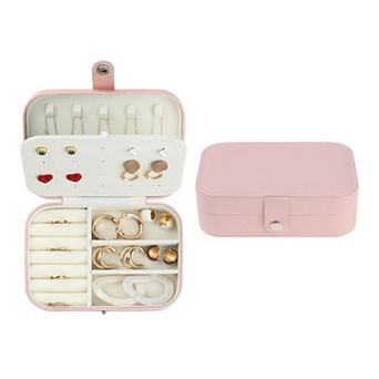 Travel Jewelry Boxs Portable Jewelry Organizer Case Storage Display Holder