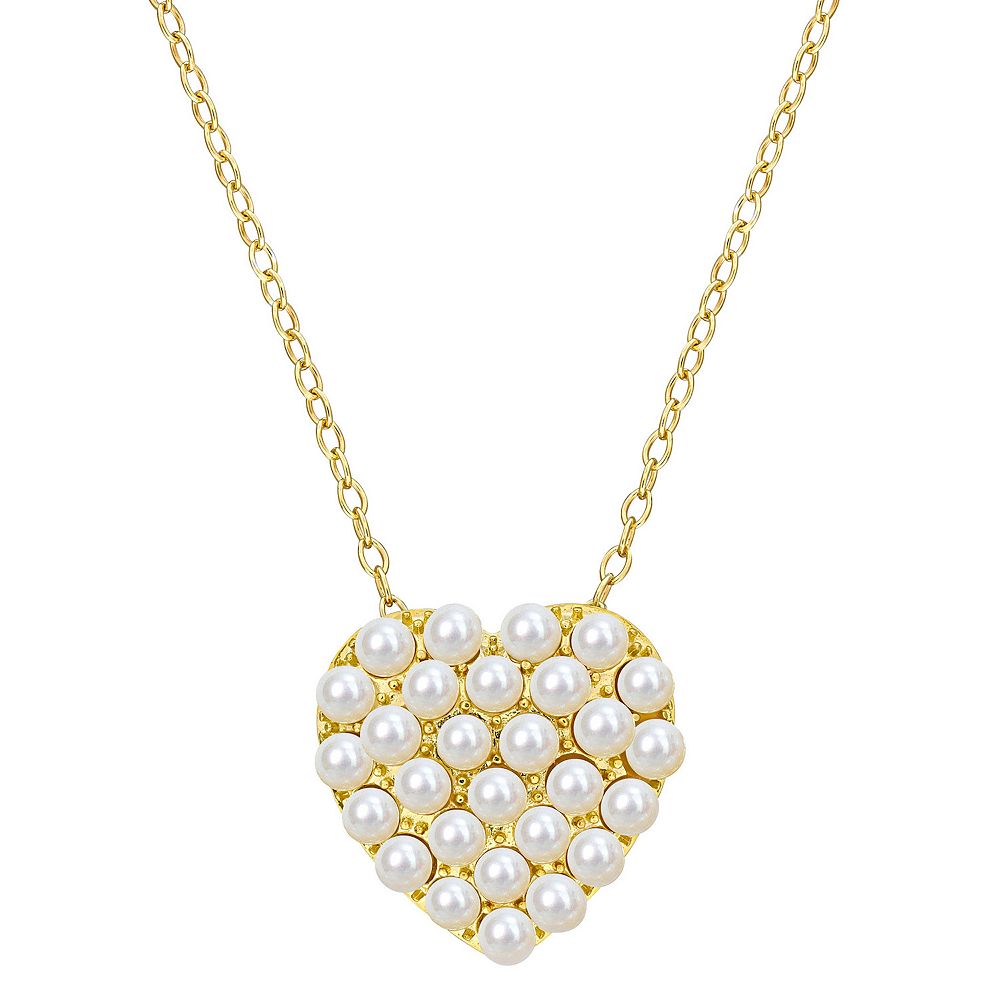 Stella Grace 18k Gold Over Silver Freshwater Cultured Pearl Trendy 