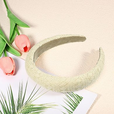 1 Pcs Fashion Foam Raffia Straw Headband For Women