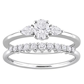 Stella Grace 14k White Gold 3/4 Carat T.W. Diamond Bridal Ring Set