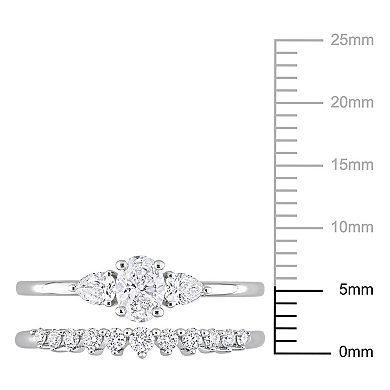 Stella Grace 14k White Gold 3/4 Carat T.W. Diamond Bridal Ring Set