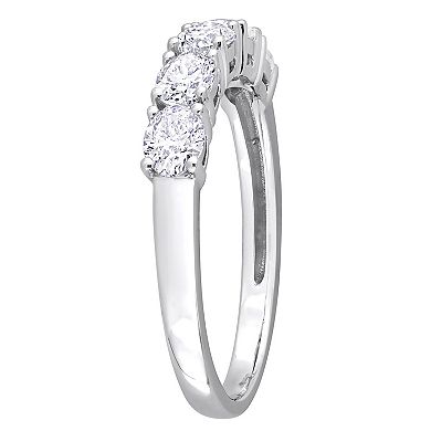 Stella Grace 14k White Gold 1 Carat T.W. Diamond Semi-Eternity Ring