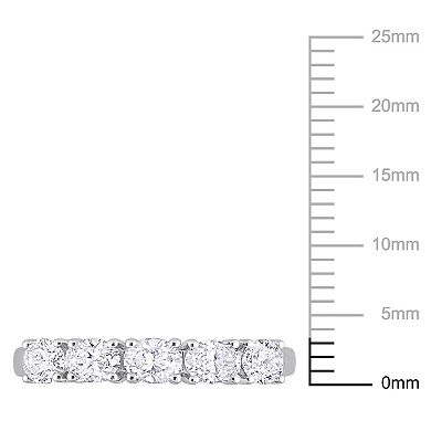 Stella Grace 14k White Gold 1 Carat T.W. Diamond Semi-Eternity Ring