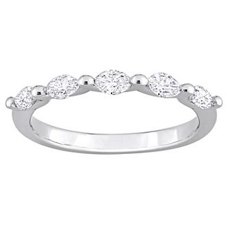 Stella Grace Platinum 1/2 Carat T.W. Diamond Semi-Eternity Band Ring