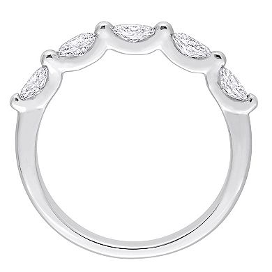 Stella Grace Platinum 1/2 Carat T.W. Diamond Semi-Eternity Band Ring