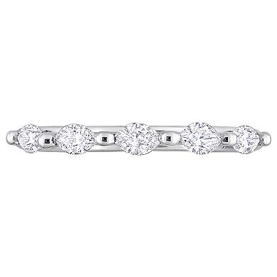 Stella Grace Platinum 1/2 Carat T.W. Diamond Semi-Eternity Band Ring