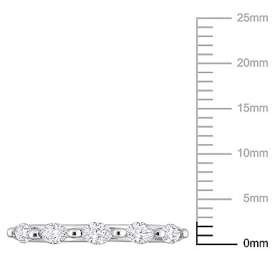 Stella Grace Platinum 1/2 Carat T.W. Diamond Semi-Eternity Band Ring