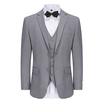 Gino Vitale Men's Skinny Fit 3 pc Suit