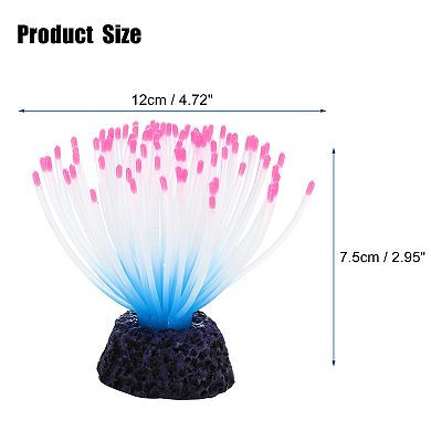 Soft Silicone Glowing Aquarium Anemone Aquatic Artificial Coral For Fish Tank Decoration