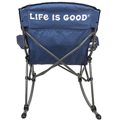 Life is Good Rocking Quad Folding Chair