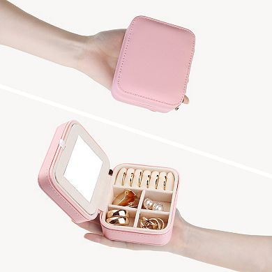 Travel Jewelry Boxs Small Portable Jewelry Organizer Case Storage