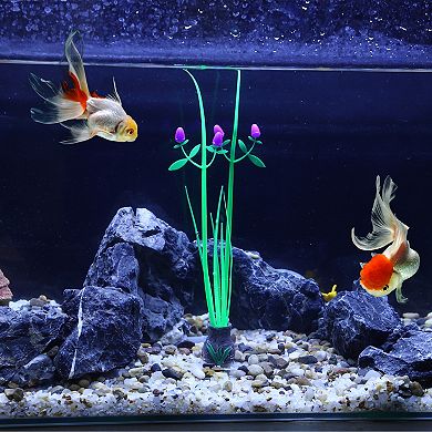 Aquarium Simulation Coral Orchid Flower Fluorescent Coral Glow Fish Tank Landscape Decor