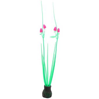 Aquarium Simulation Coral Orchid Flower Fluorescent Coral Glow Fish Tank Landscape Decor