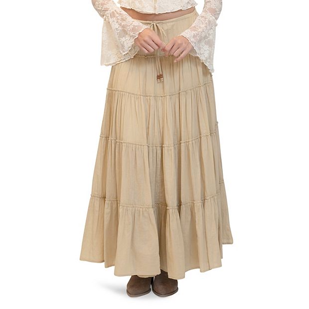 Juniors' madden girl Maxi Tier Skirt